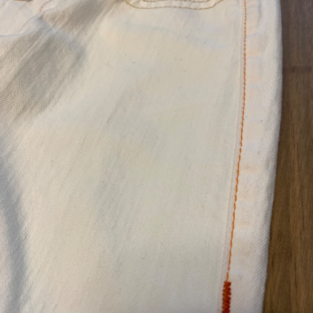Vintage True Religion White "Joey" Low Rise Flare Stretch Jeans EUC - Picture 3 of 13